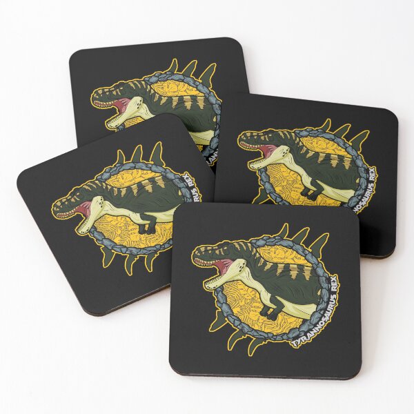 Item preview, Tyrannosaurus Rex Badge – Prehistoric King Dinosaur Design | Paleoart Illustration designed and sold by Grimtech Workshop.