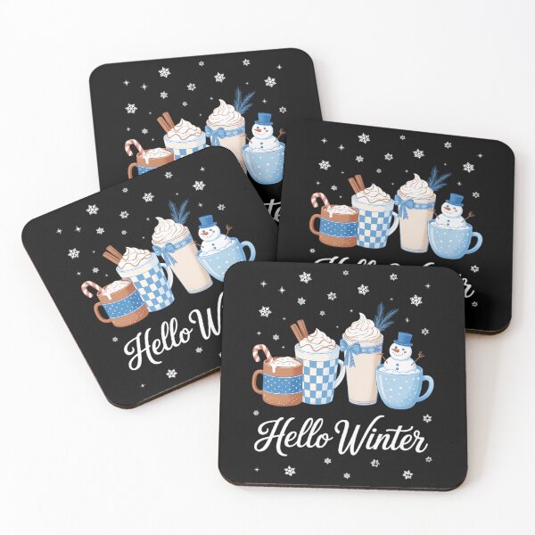 Item preview, Hello Winter Let It Snow Cozy Coffee Lover Snowman Christmas designed and sold by FaithAbbott.