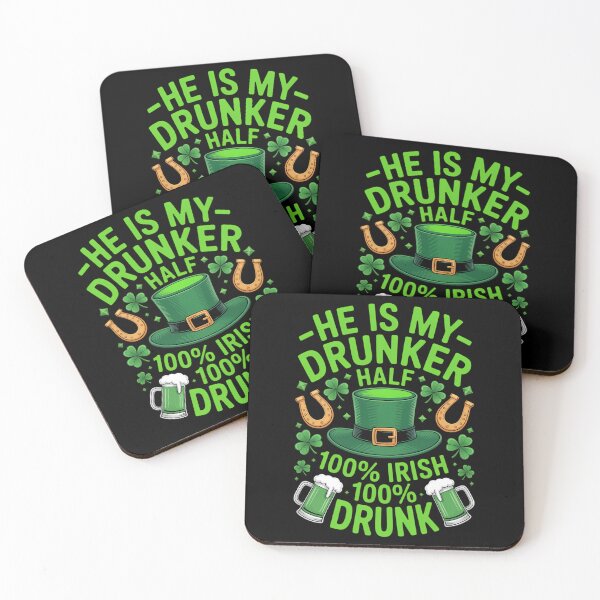 Item preview, Hes My Drunker Half Drinker St Patrick's Day Theme designed and sold by FaithAbbott.