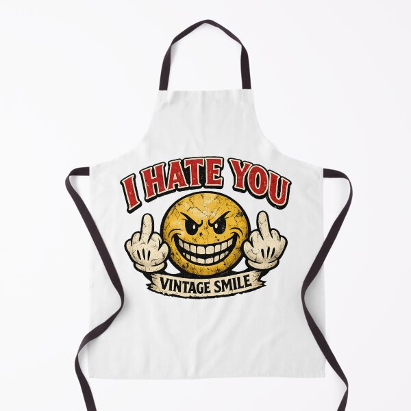 Item preview, I Hate You Vintage Smiley Dark Humor Grunge designed and sold by OlizaPrint.