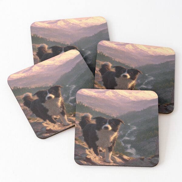 Item preview, Border Collie Mountain Dog, Birthday Gift designed and sold by NicolasGlowArt.