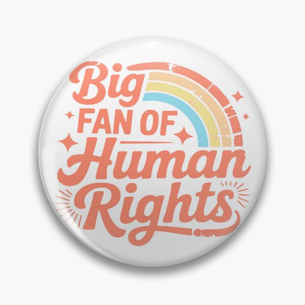 Item preview, Big Fan of Human Rights designed and sold by Angry Swan Designs.