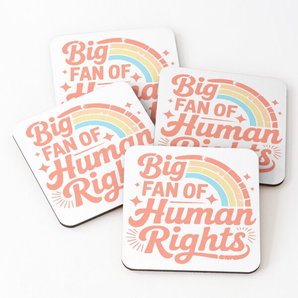 Item preview, Big Fan of Human Rights designed and sold by Angry Swan Designs.