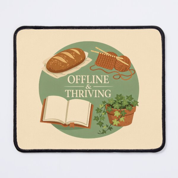 Item preview, Digital Detox Cottagecore Lifestyle Self Care Flat Illustration designed and sold by SplashTastic.