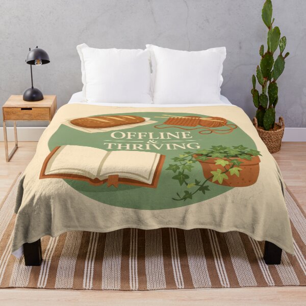 Item preview, Digital Detox Cottagecore Lifestyle Self Care Flat Illustration designed and sold by SplashTastic.