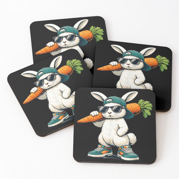 Item preview, Funny Easter Bunny with Carrot Rabbit designed and sold by WSTRap.