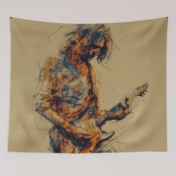 Item preview, Raw Energy Electric Guitar Solo Sketch designed and sold by caracatita75.