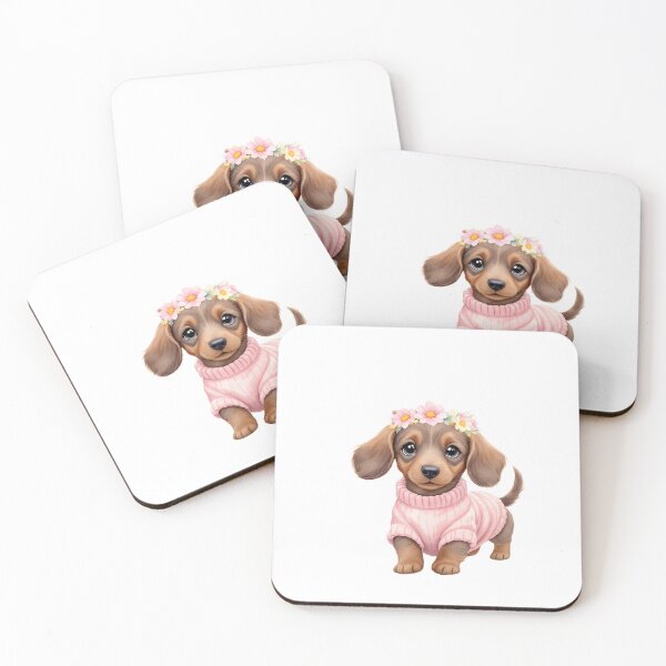 Item preview, Spring Dachshund Puppy designed and sold by Kedspicedesign.
