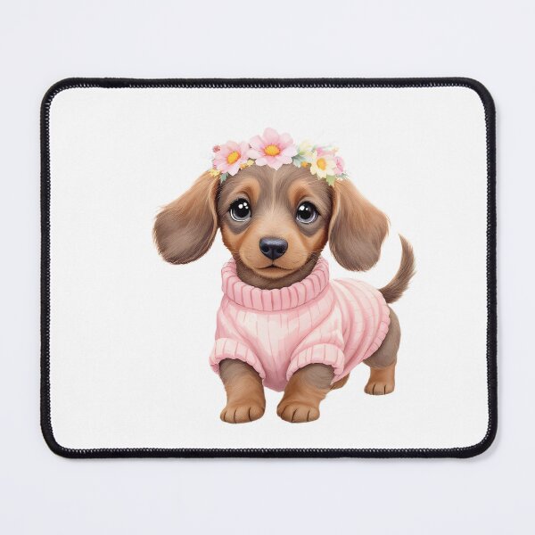 Item preview, Spring Dachshund Puppy designed and sold by Kedspicedesign.