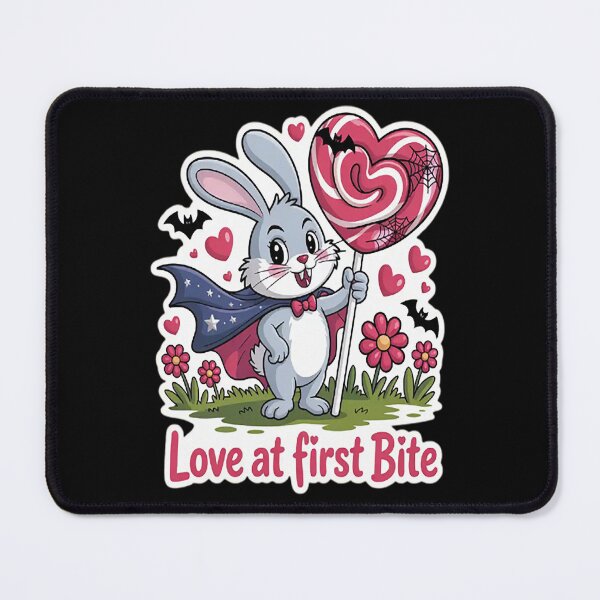 Item preview, Love At First Bite Sweet Gothic Bunny Romance Theme Cute Halloween designed and sold by mandiana.