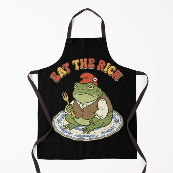 Item preview, Eat The Rich Grumpy Frog Vintage 70s Funny Graphic designed and sold by MelanieIShelton.