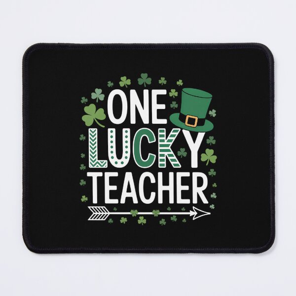 Item preview, One Lucky Teacher Happy St Patricks Day Cute Green Shamrock designed and sold by VENOM0RIOT.