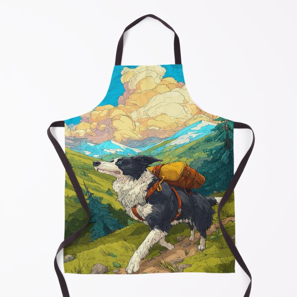 Item preview, Border Collie Hiking, Birthday Gift designed and sold by NicolasGlowArt.