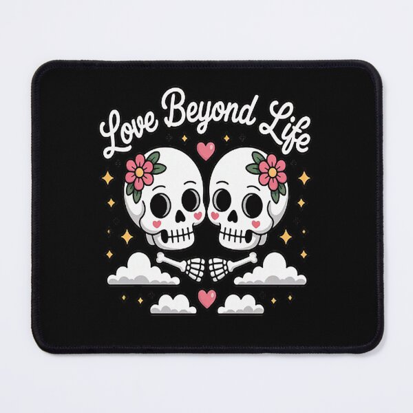 Item preview, Love Beyond Life Eternal Connection Skull Romance designed and sold by mandiana.