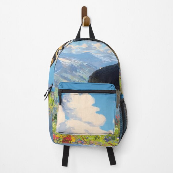 Item preview, German Shepherd in Mountains, Birthday Gift designed and sold by NicolasGlowArt.