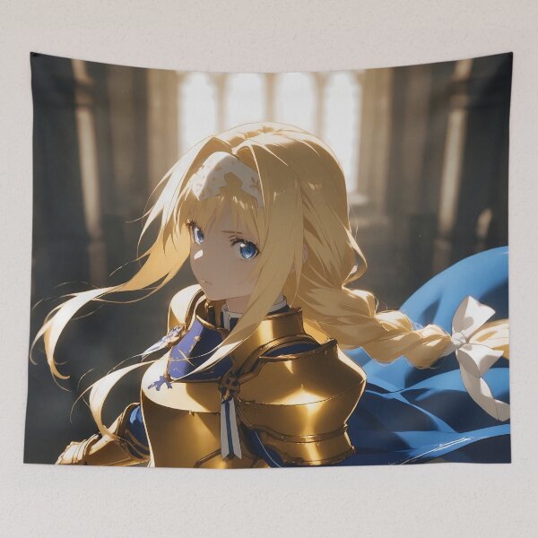 Item preview, Alice Zuberg Sword Art Online Noble Knight In Blue And Gold designed and sold by PMartistStudio.