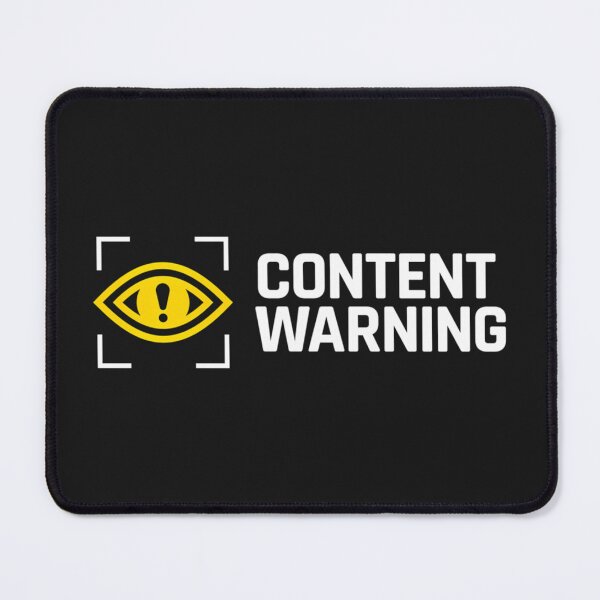 Item preview, Content Warning Logo designed and sold by Hussein  Aldweek.