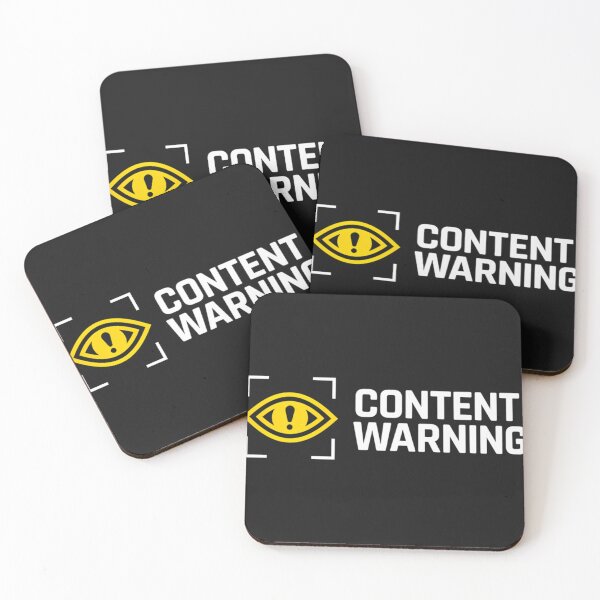 Item preview, Content Warning Logo designed and sold by Hussein  Aldweek.