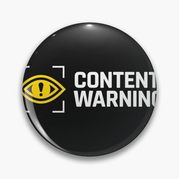 Item preview, Content Warning Logo designed and sold by Hussein  Aldweek.