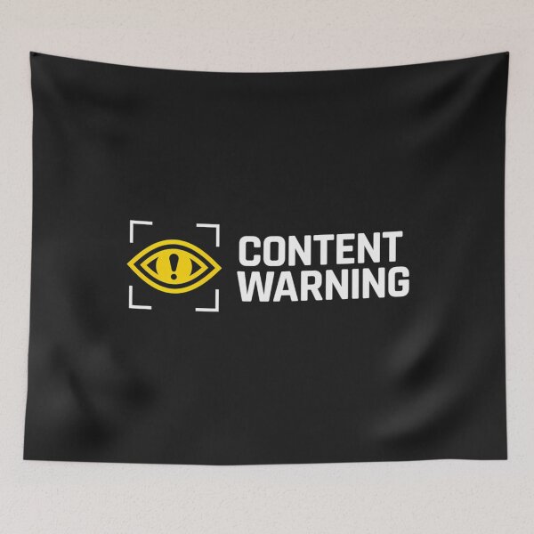 Item preview, Content Warning Logo designed and sold by Hussein  Aldweek.