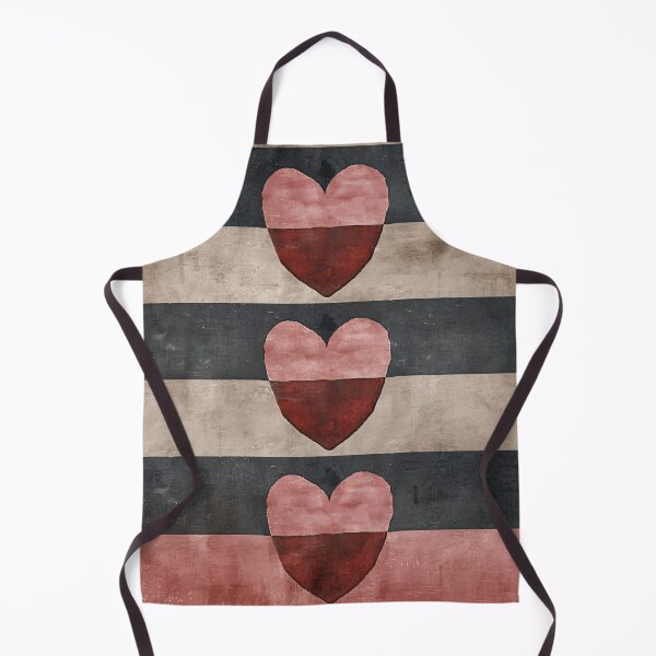 Item preview, Abstract Red Hearts Wall Art Neutral Striped Background designed and sold by NarjaShop.