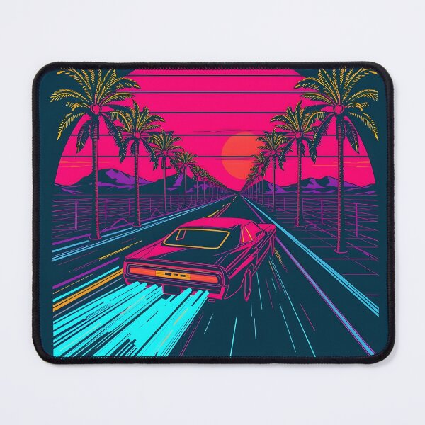 Item preview, Synthwave Racer Neon Highway Sunset - Retro Outrun Vaporwave designed and sold by ThePixelArchive.