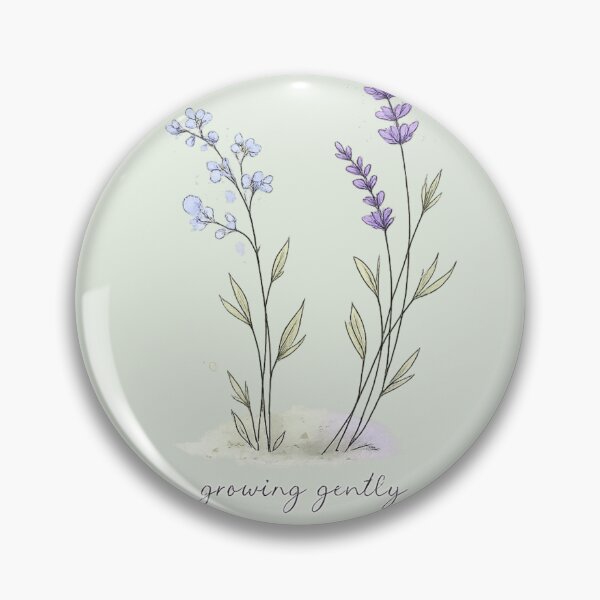 Item preview, Growing gently - Delicate floral watercolor design designed and sold by Art by M.H..