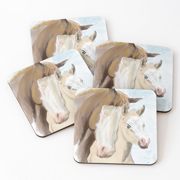Item preview, Mare & foal lovely moment designed and sold by Gayle  Newcombe.