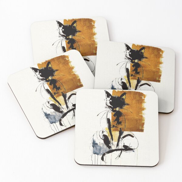 Item preview, Minimalist Bold Ink Cat designed and sold by caracatita75.