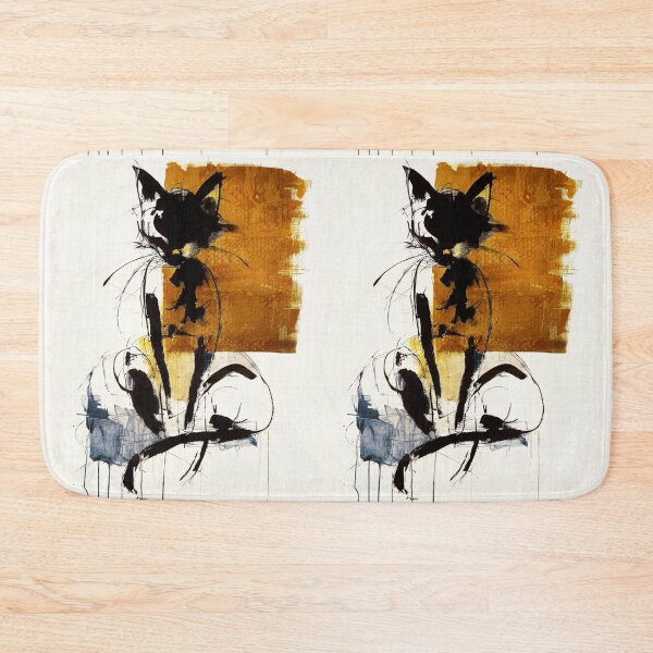 Item preview, Minimalist Bold Ink Cat designed and sold by caracatita75.