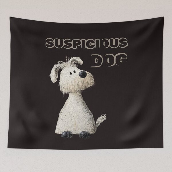 Item preview, Suspicious Dog Funny Pet Humor Shirt for Dog Lovers designed and sold by bozet.