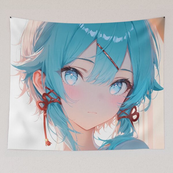 Item preview, Sinon Sword Art Online Soft Ribbon Portrait designed and sold by PMartistStudio.
