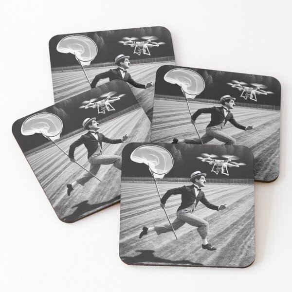 Item preview, “THE GREAT DRONE‑TATOR — SLAPSTICK VS. SKY‑TECH SHOWDOWN”   designed and sold by Print Fiction.