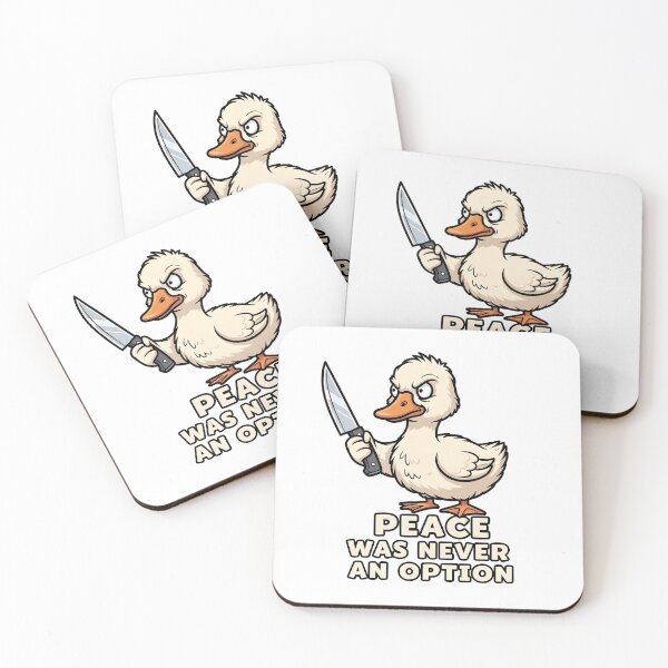 Item preview, Funny Angry Duck - Peace Was Never An Option Meme designed and sold by treasure-vi.