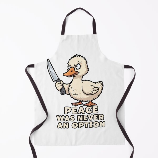 Item preview, Funny Angry Duck - Peace Was Never An Option Meme designed and sold by treasure-vi.