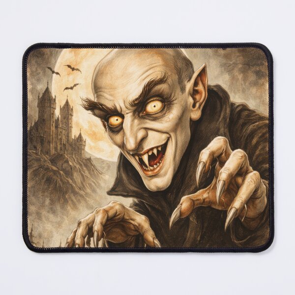 Item preview, Nosferatu Caricature Vintage Horror Poster designed and sold by Retr0Tshirts.