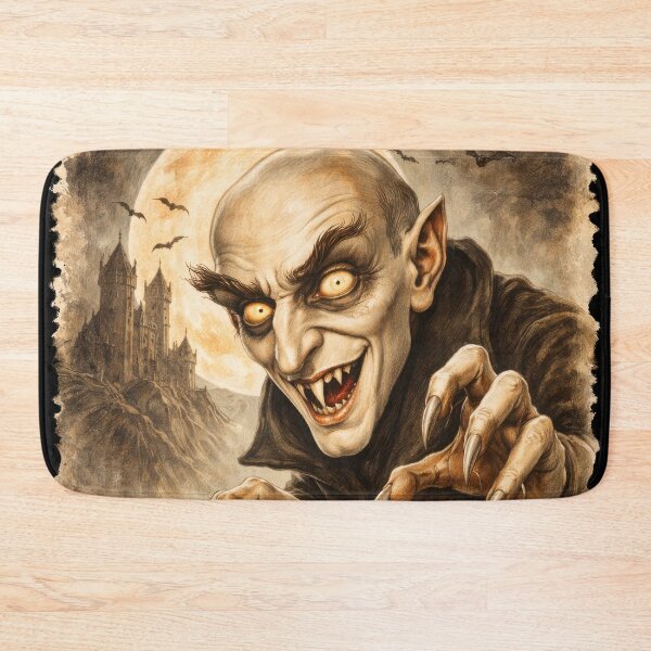 Item preview, Nosferatu Caricature Vintage Horror Poster designed and sold by Retr0Tshirts.