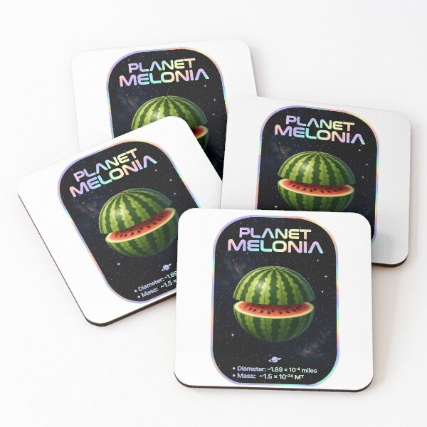 Item preview, Planet Melonia Watermelon Space Science Infographic Poster designed and sold by octozap.