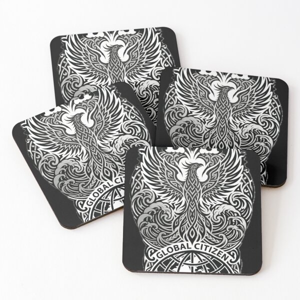 Item preview, Global Citizen Phoenix: Tribal Spirit & Japanese Wave designed and sold by EARTH PEOPLE.