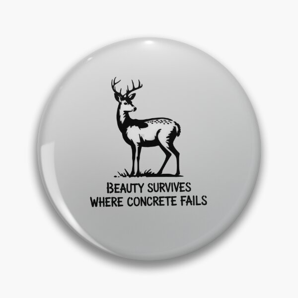 Item preview, Deer - Beauty survives where concrete fails designed and sold by 123ks.