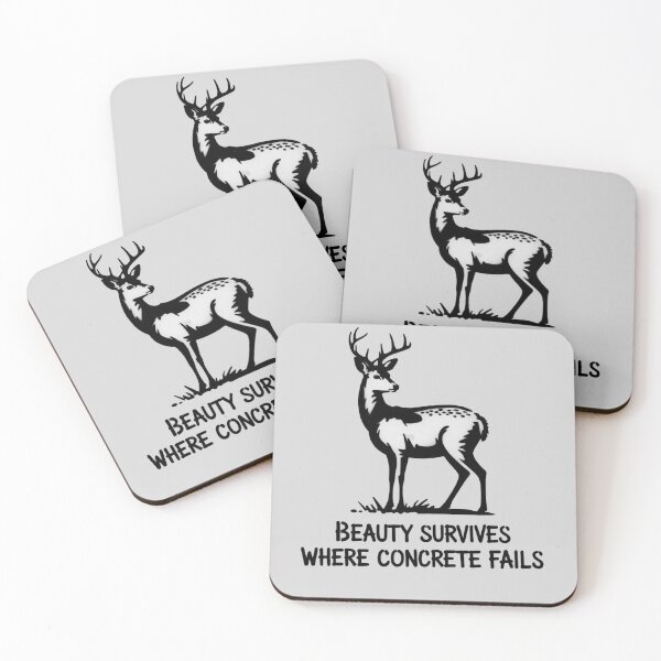 Item preview, Deer - Beauty survives where concrete fails designed and sold by 123ks.