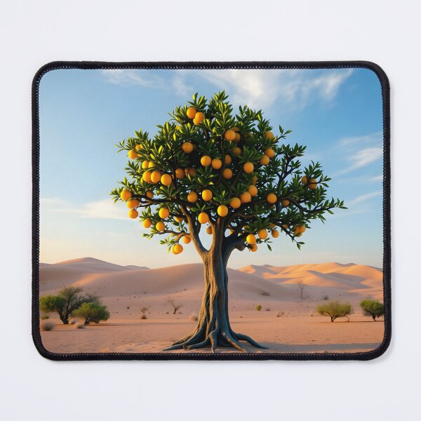 Item preview, Orange Tree in the Desert designed and sold by Peter Kraaibeek | Generative Designs and Car Art.