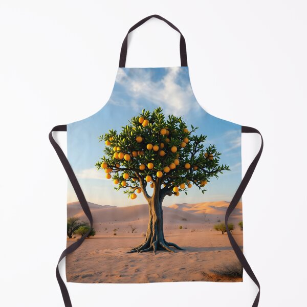 Item preview, Orange Tree in the Desert designed and sold by Peter Kraaibeek | Generative Designs and Car Art.