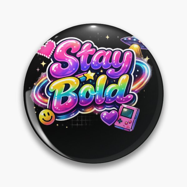 Item preview, Stay Bold – Y2K Neon Bubble Letter Tee designed and sold by NaraGco.