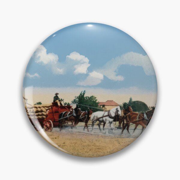 Item preview, Historic Horse Wagon Team San Joaquin Valley California designed and sold by TheSoulOfArt.
