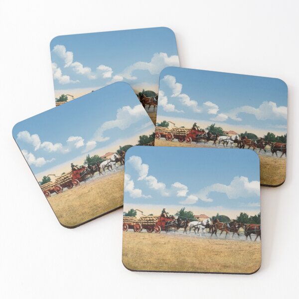 Item preview, Historic Horse Wagon Team San Joaquin Valley California designed and sold by TheSoulOfArt.