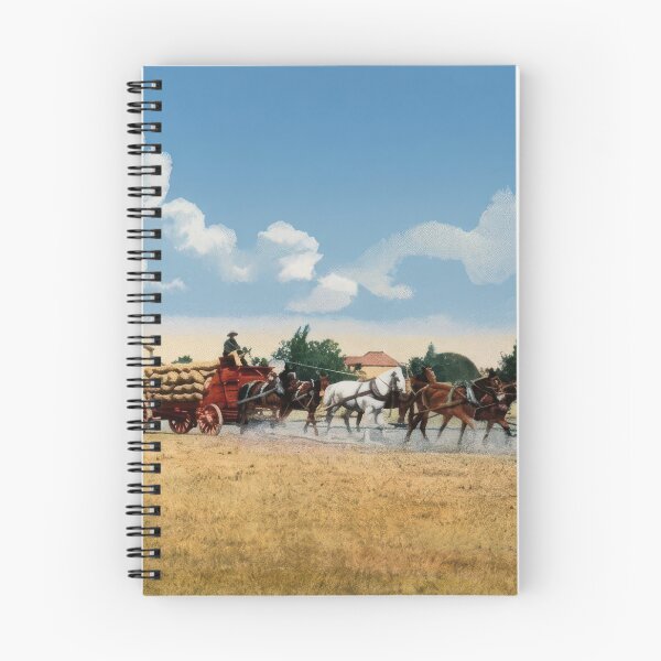 Item preview, Historic Horse Wagon Team San Joaquin Valley California designed and sold by TheSoulOfArt.