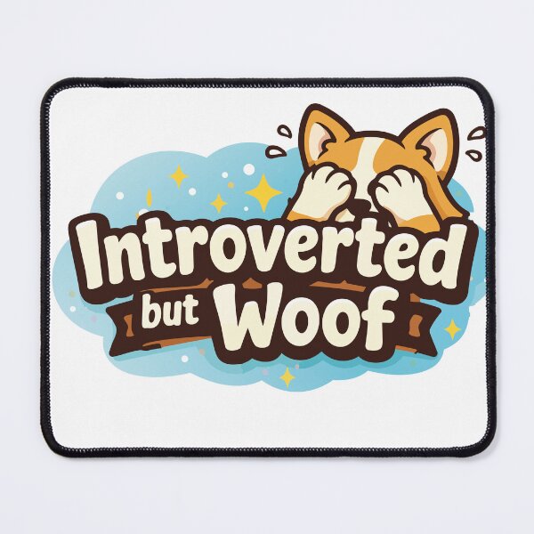 Item preview, Funny Introverted But Woof Dog Illustration designed and sold by BestChoiceService.