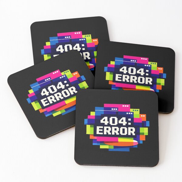 Item preview, 404 Error Glitch Tech Humor Vaporwave Aesthetic designed and sold by SplashTastic.