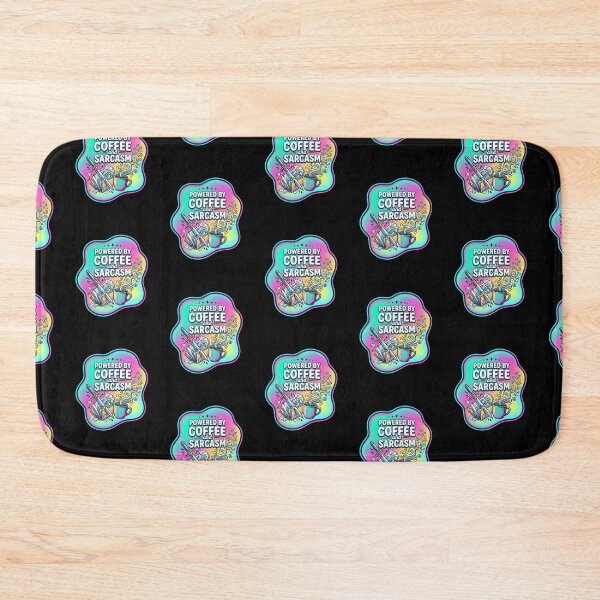 Item preview, Powered by coffee and sarcasm | Administrative assistant designed and sold by SocialStaticz.